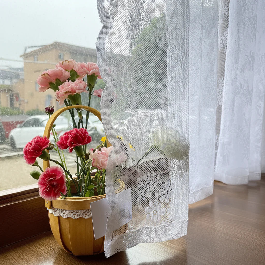 Serene Lace Curtain Panel for Bright and Airy Rooms