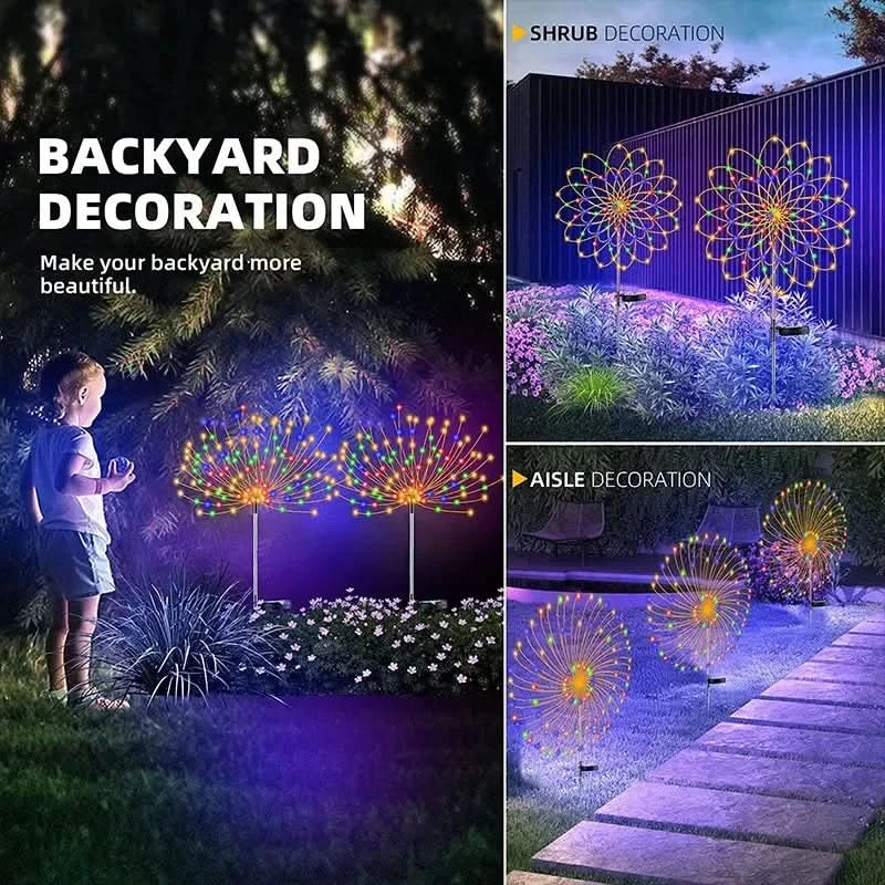 Solar-Powered Fairy Lights for Outdoor Patios and Pathways