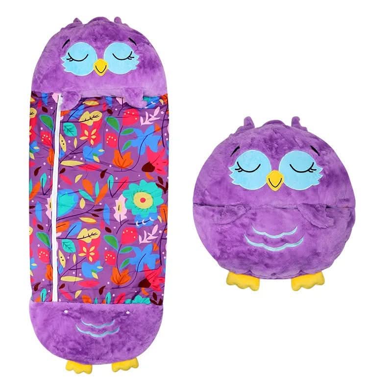 Dual-Function Cuddly Companion Sleep Bag for Kids