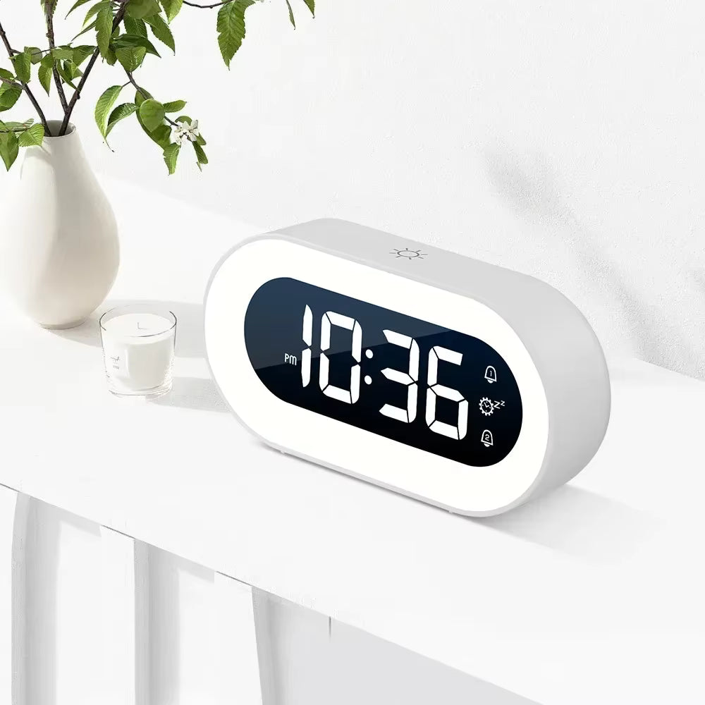 Gentle Dawn Light Alarm Clock with Nature Sounds – Rechargeable Wake-Up Light