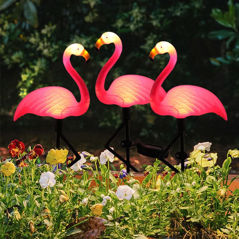 Solar Garden Light in Flamingo Design for Outdoor Decoration