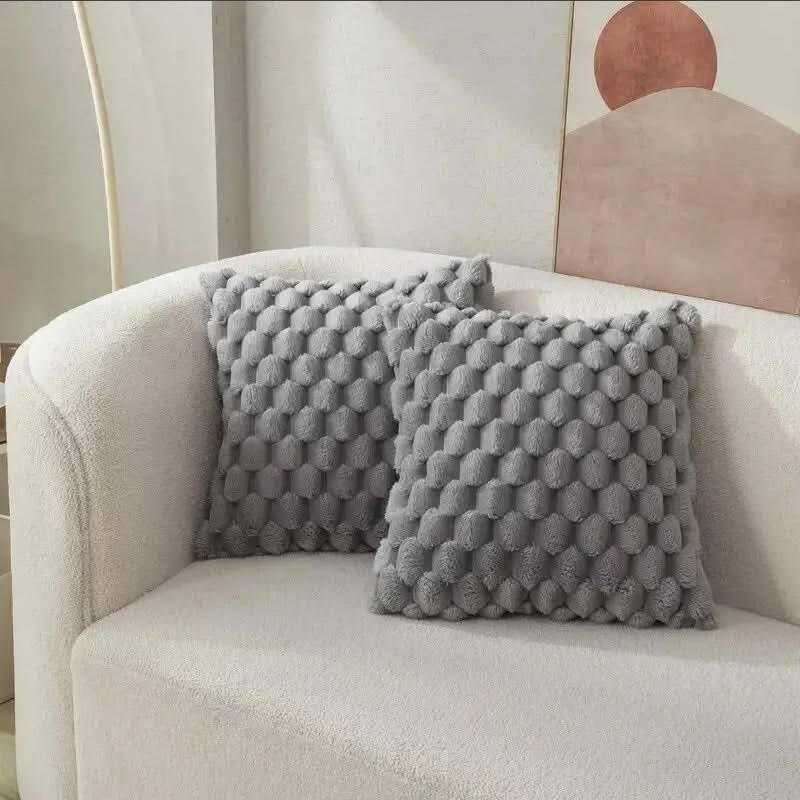 3D Textured Pillow Cover for Cozy Living Room Experience