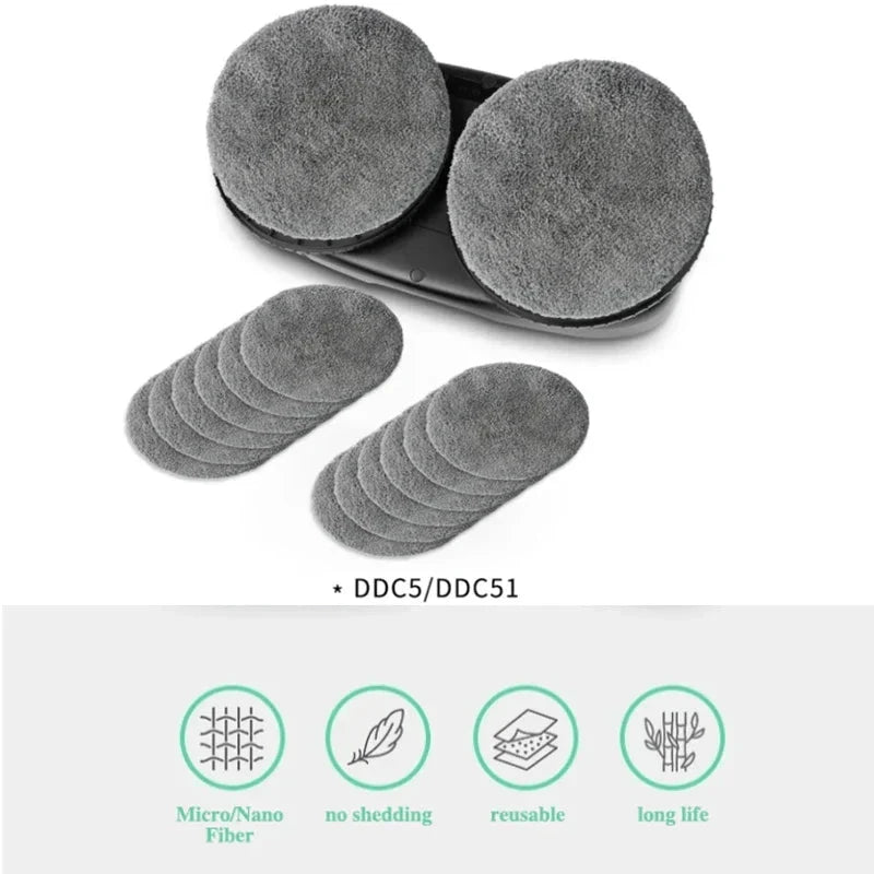 Washable Microfiber Pads for Window Cleaning – Replacement Set