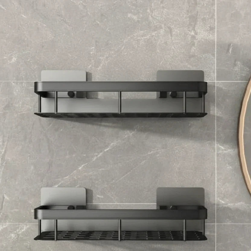 Elegant Adhesive Shelf for Effortless Bathroom Organization