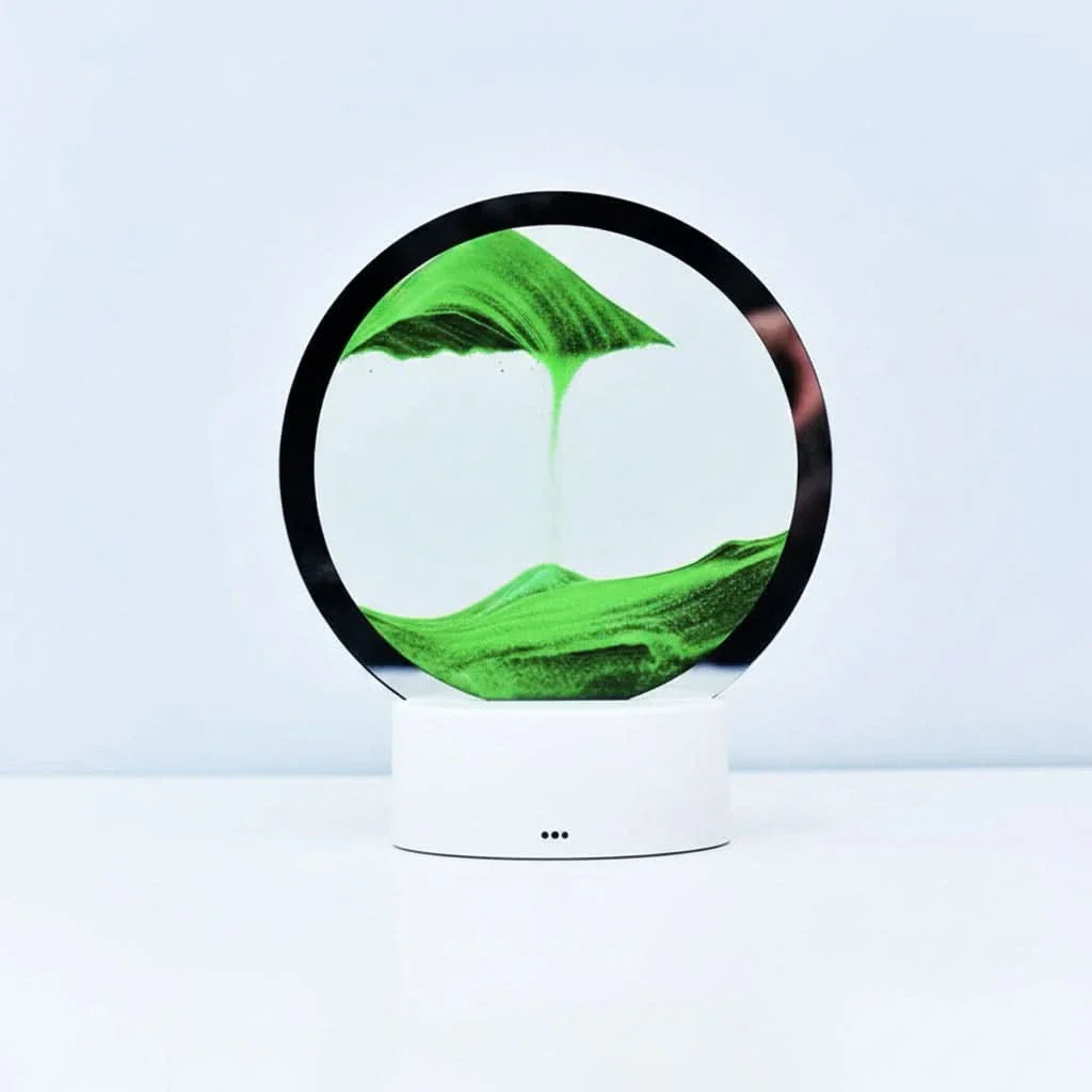 3D Hourglass Lamp Featuring Dynamic Sand Motion