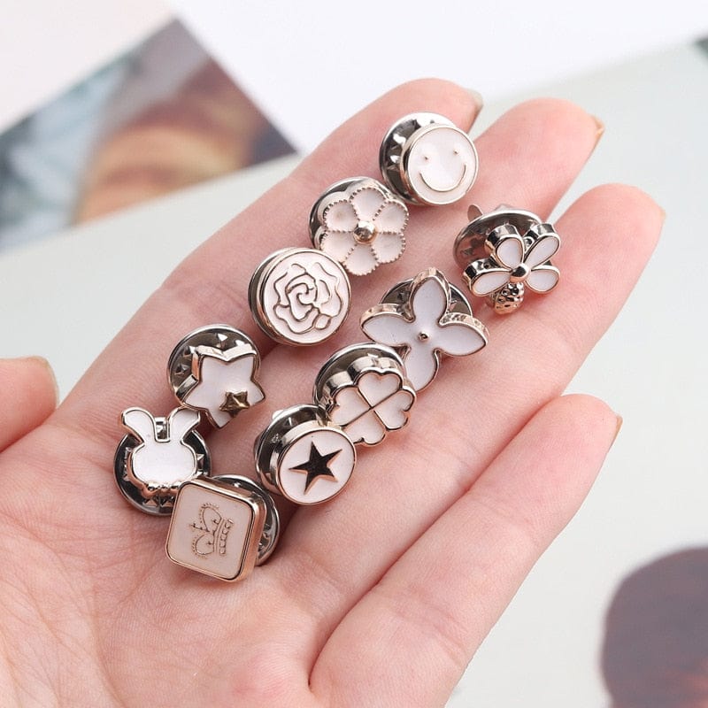Metal Buttons with Crystal | Rose Gold Snap Fasteners | DIY Sewing