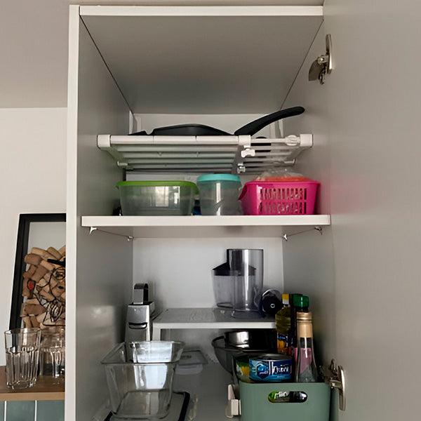 Expandable Shelf Organizer | No-Drill Storage Solution