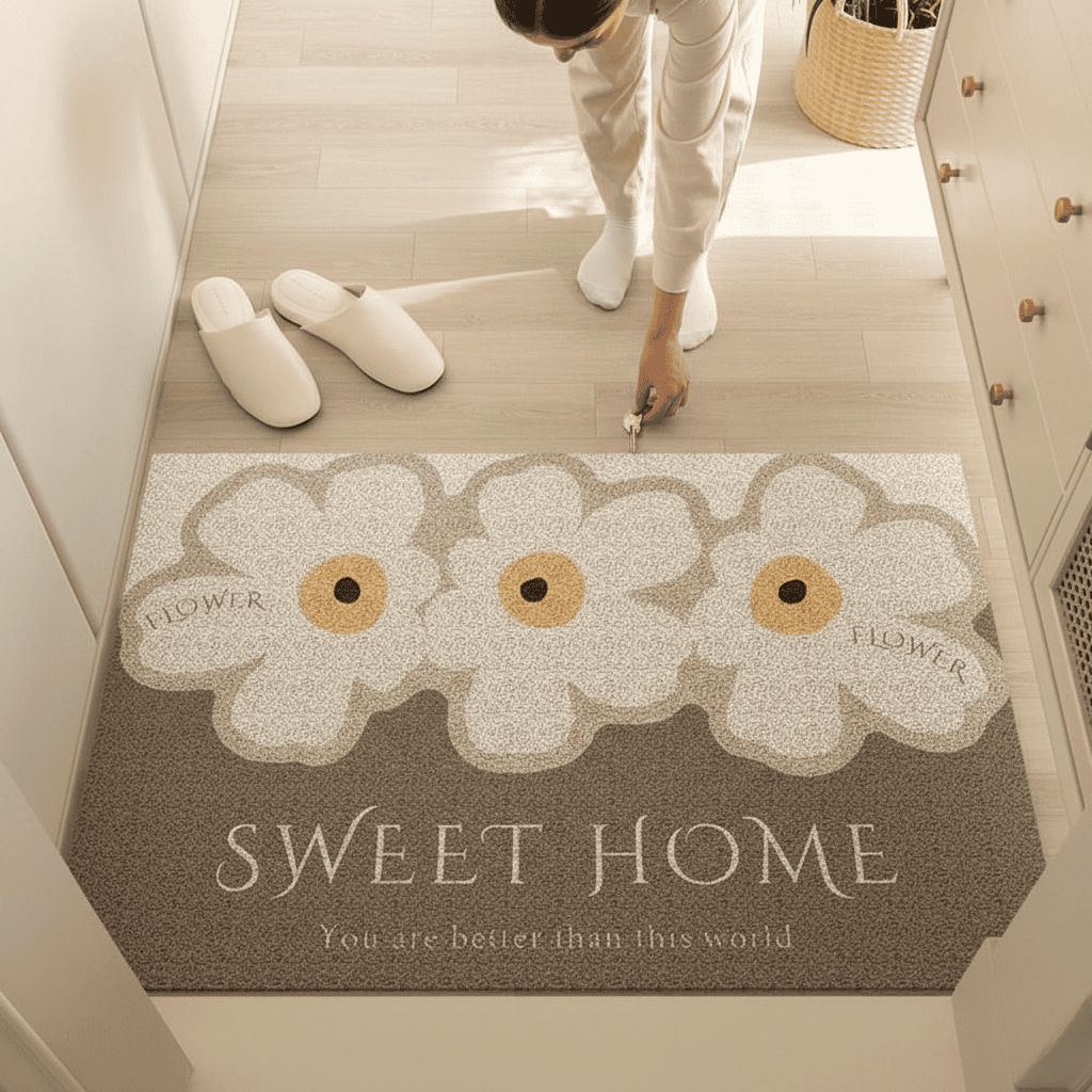 Durable, Washable Entrance Mat with Non-Slip Safety