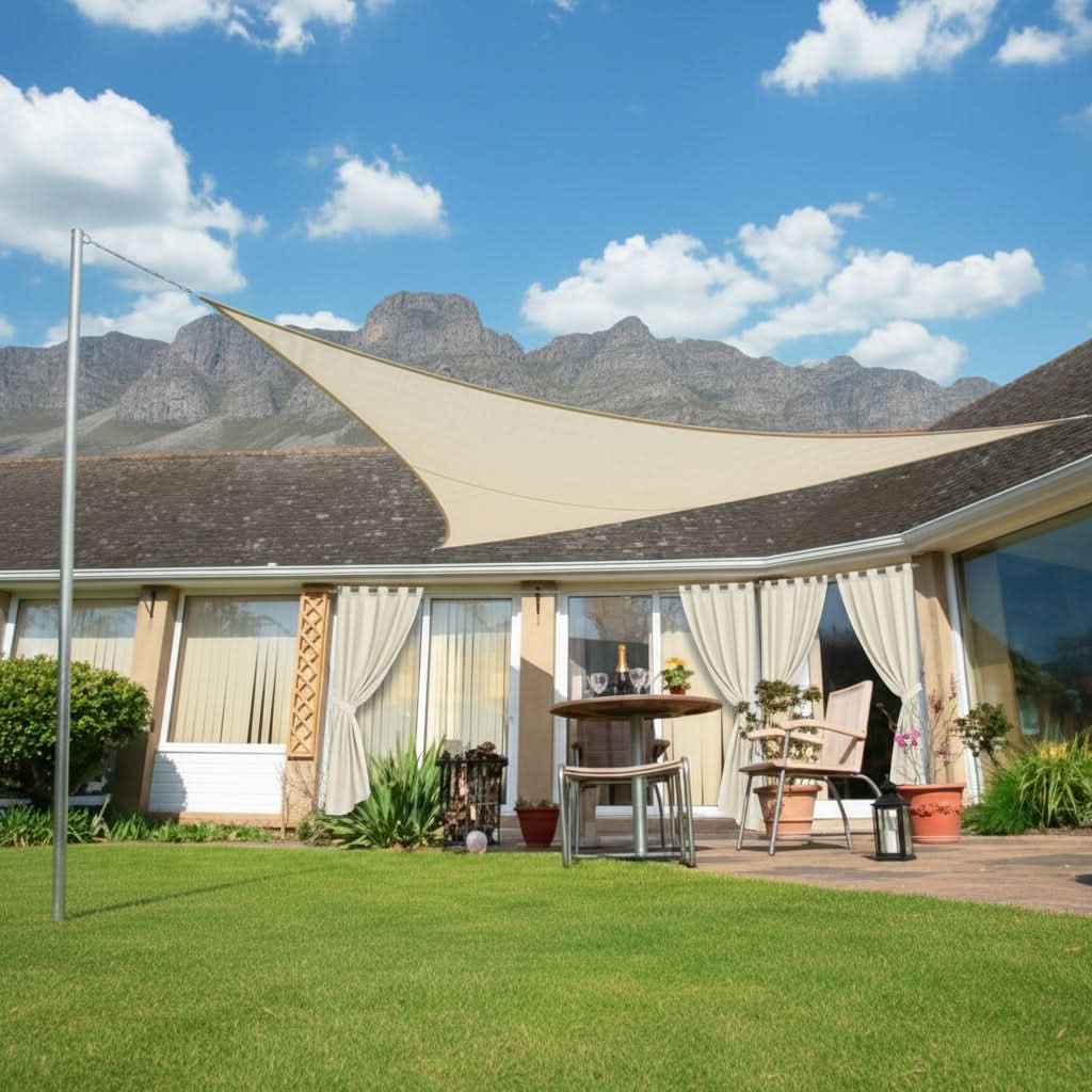 Water-Resistant Sunshade Sail for Chic Outdoor Spaces