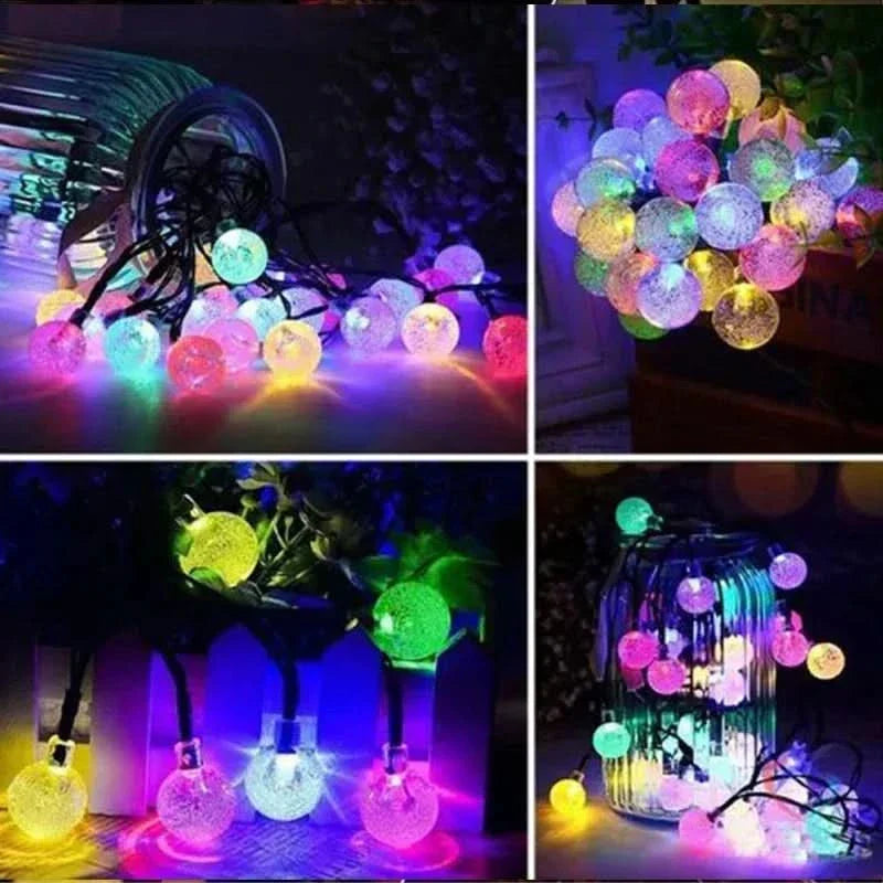 Garden and Patio Crystal String Lights for Celebrations