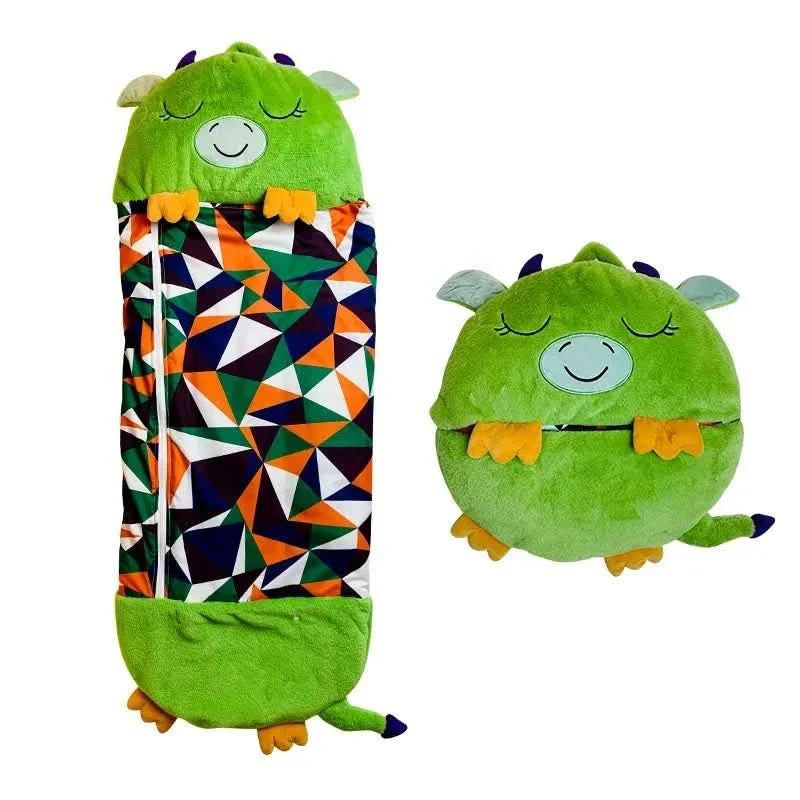 Dual-Function Cuddly Companion Sleep Bag for Kids