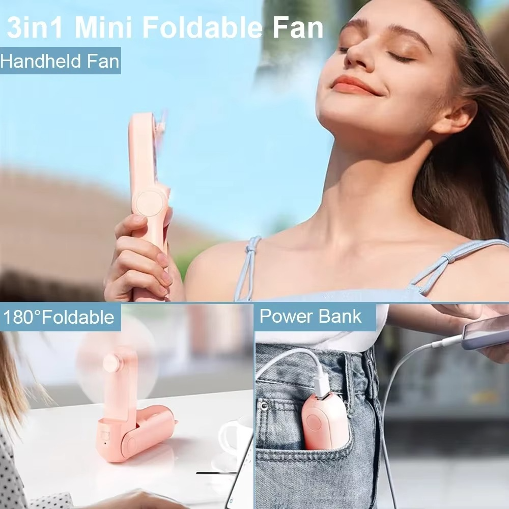 Pocket Breeze: Compact Fan with USB Charging