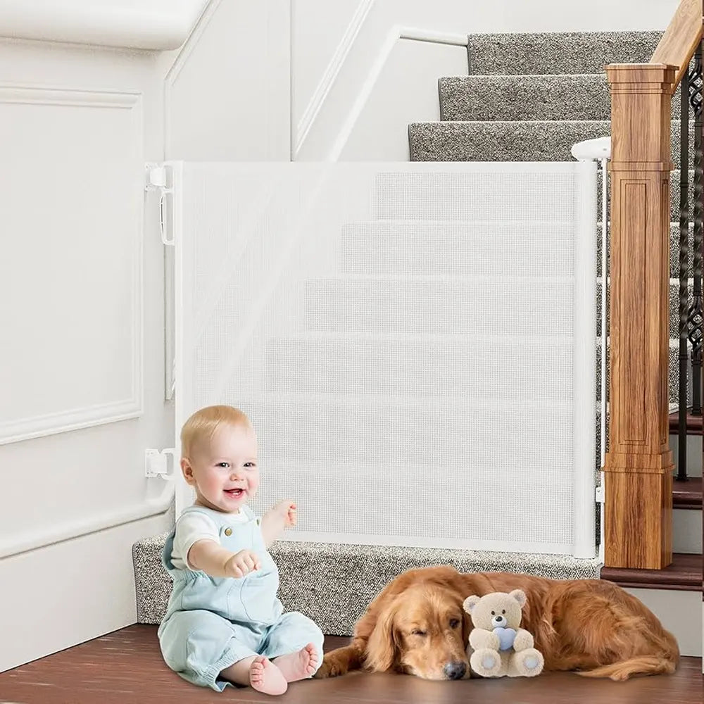 GuardianFlex Retractable Safety Barrier for Kids and Pets