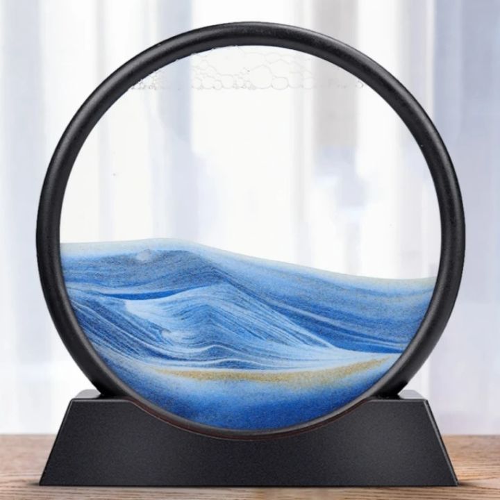 3D Sand Art Hourglass | Deep Sea Design | Calming Flowing Effect