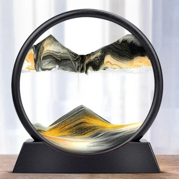 3D Sand Art Hourglass | Deep Sea Design | Calming Flowing Effect