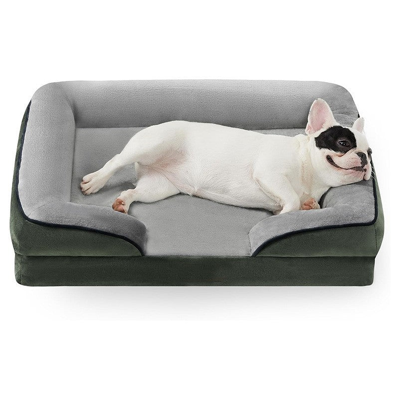 Luxury Canine Comfort Bed with Washable Velvet Cover