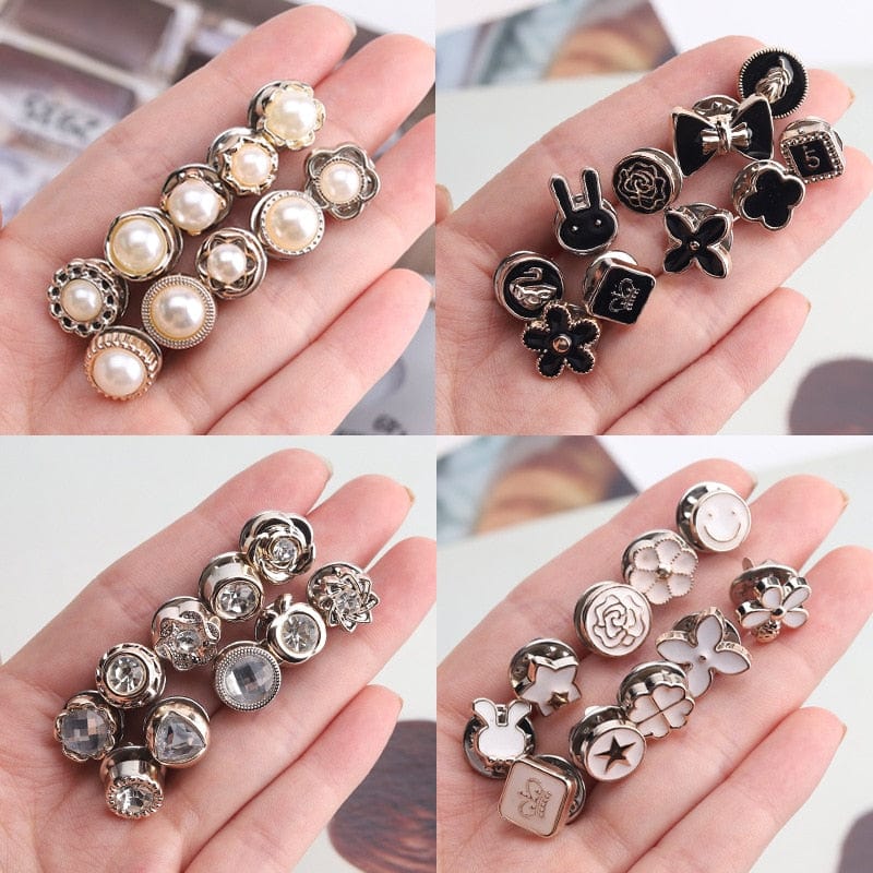 Metal Buttons with Crystal | Rose Gold Snap Fasteners | DIY Sewing