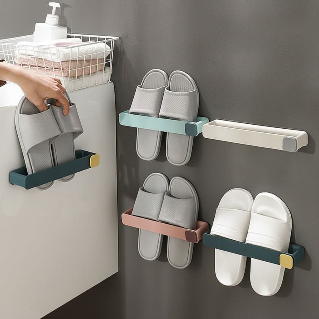 One-Piece Slipper Organizer for Neat Bathroom Spaces