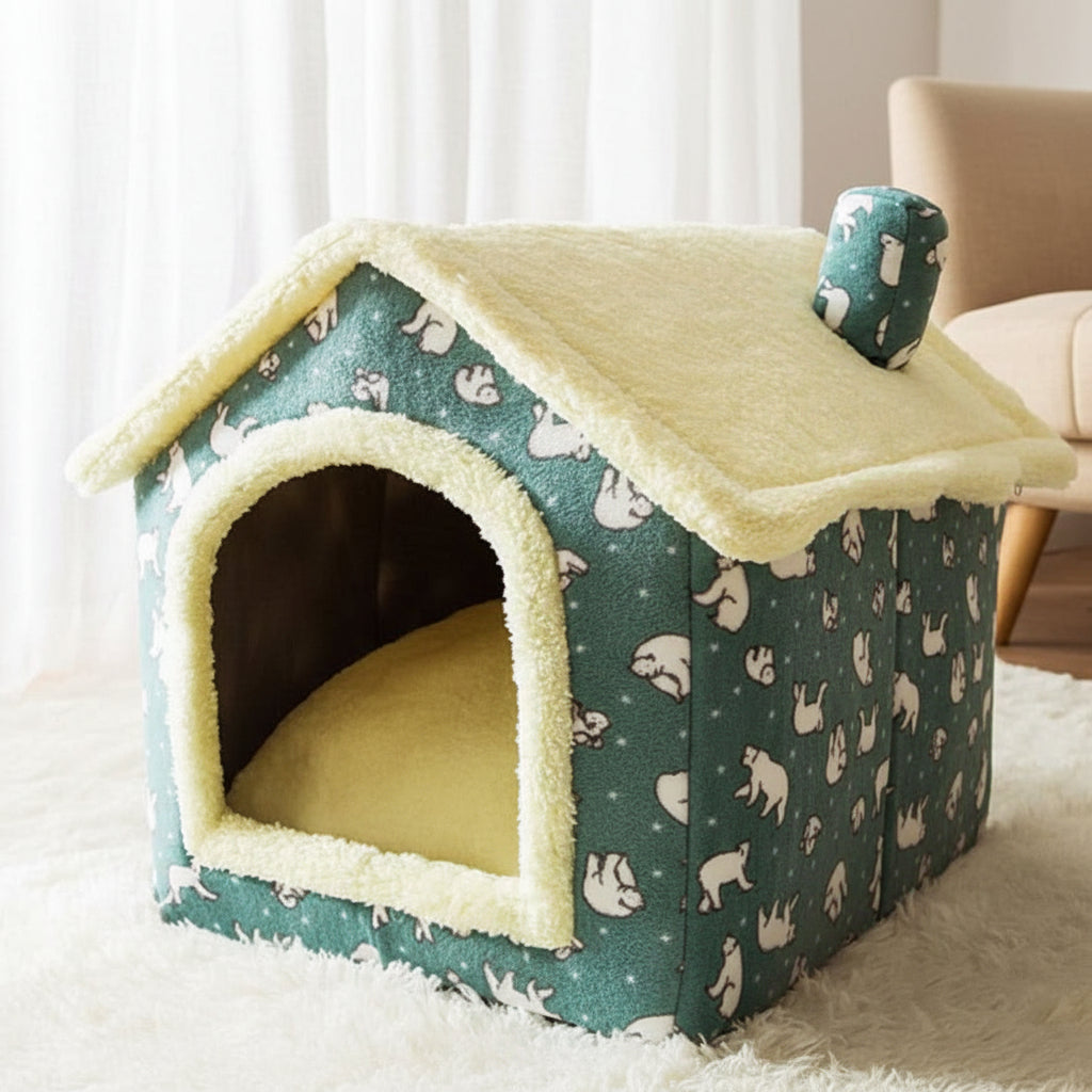 Snug Retreat Pet Bed for Small Dogs and Cats – Soft & Inviting