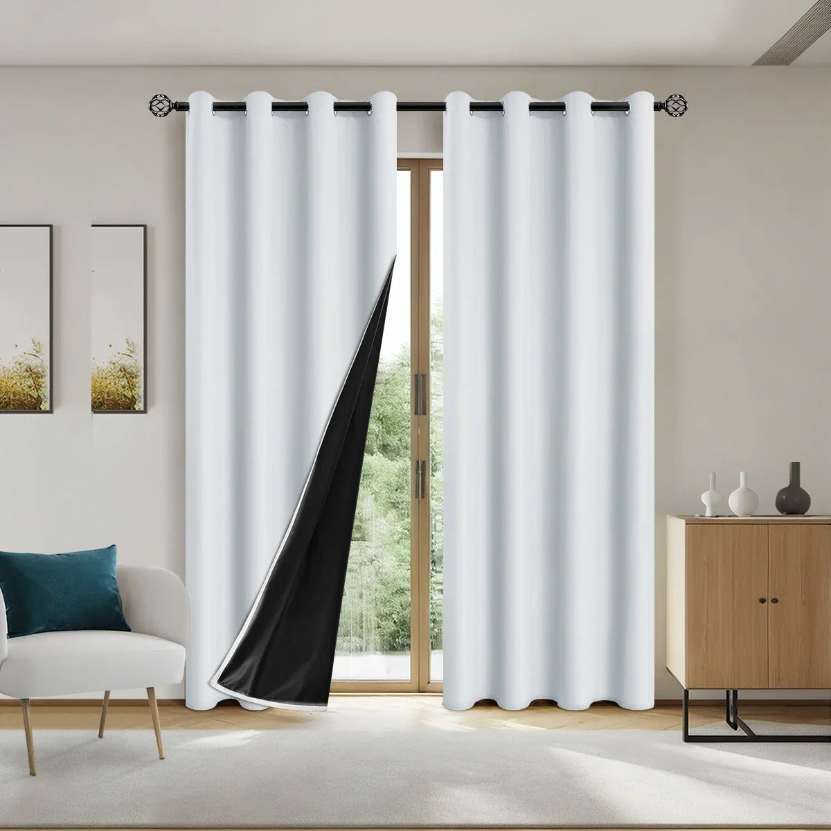 SLEEPWELL - Complete Blackout Curtains with Insulated Design for Any Room