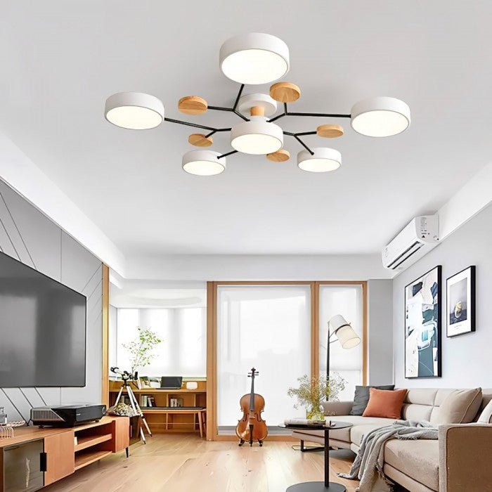 Nordic-Inspired LED Ceiling Light – Artistic Branch Design