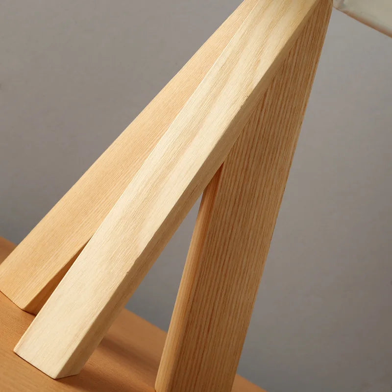 Elegant Nordic Lamp with Solid Wood Base for Cozy Lighting