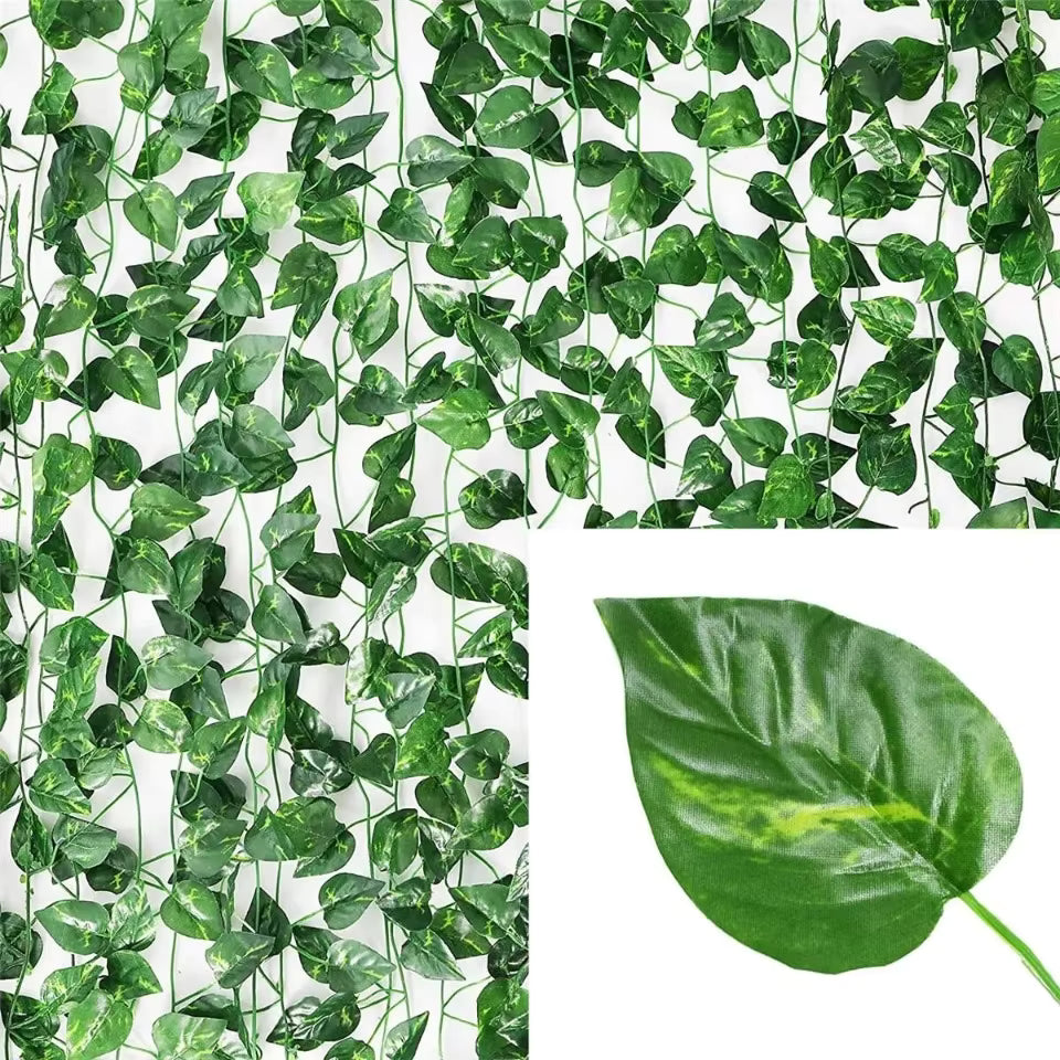 Hanging Vine Decoration – Faux Green Ivy Garland