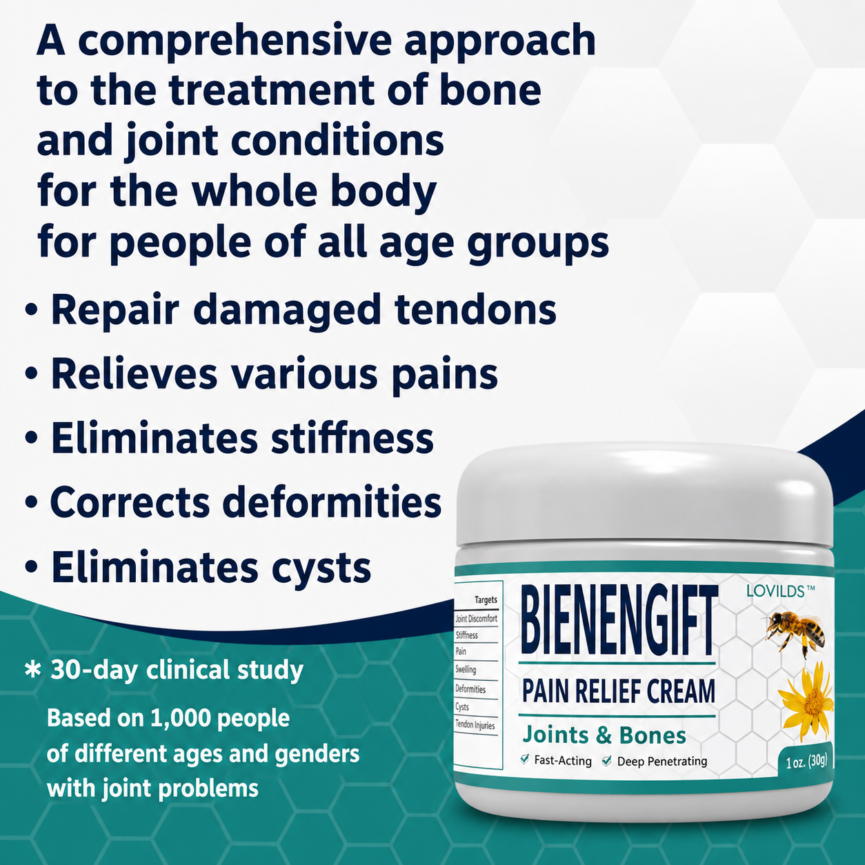 Pain Relief | Bee Venom Joint Care | Deep Heat Massage Treatment
