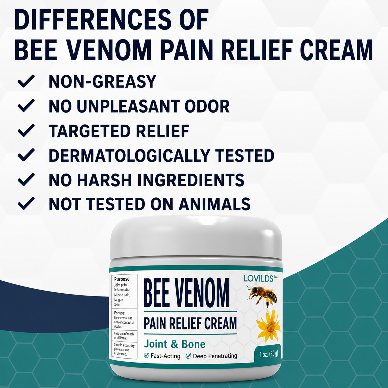 Pain Relief | Bee Venom Joint Care | Deep Heat Massage Treatment