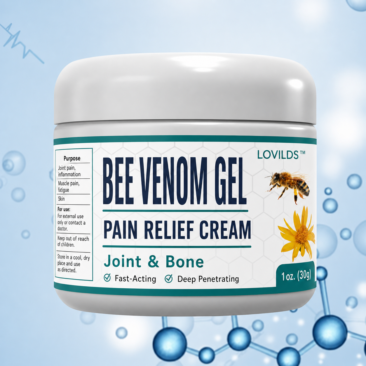 Pain Relief | Bee Venom Joint Care | Deep Heat Massage Treatment