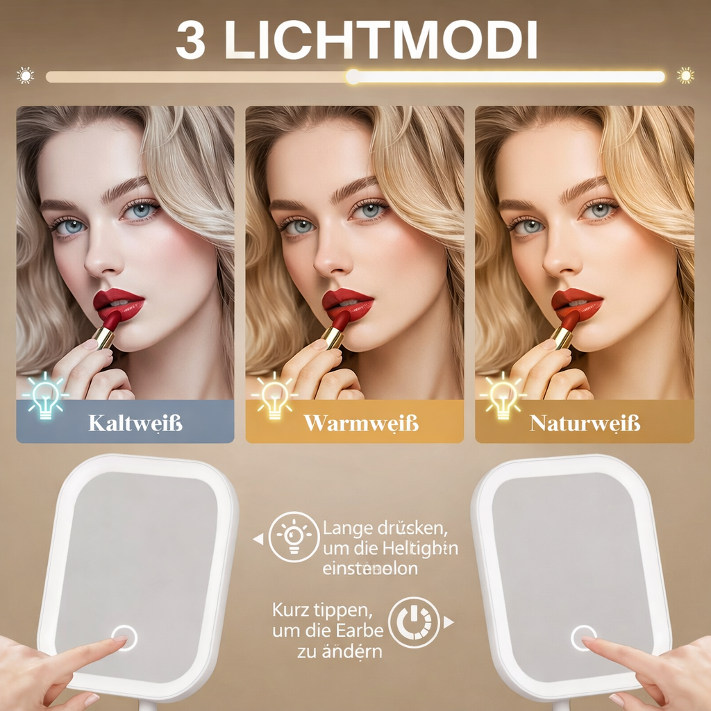 Vanity Mirror with LED Lighting and Touch Control