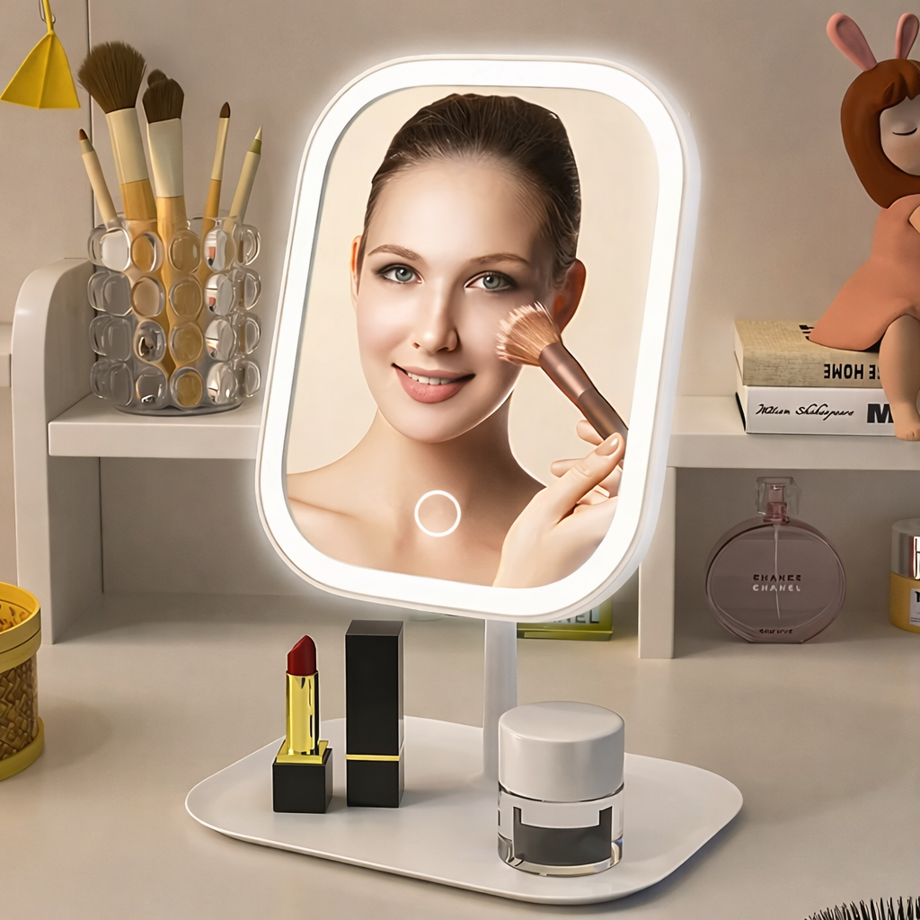 Vanity Mirror with LED Lighting and Touch Control
