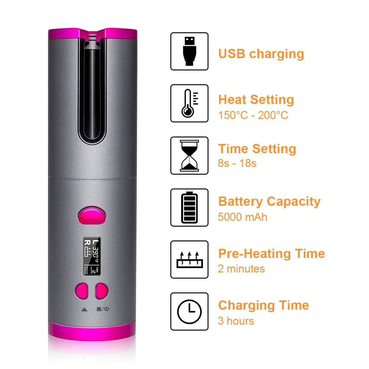 Wireless Automatic Curling Iron