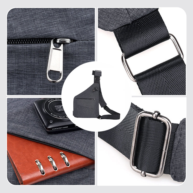 Men's Shoulder Bag | Anti-Theft | Nylon-Polyester | Concealed Design