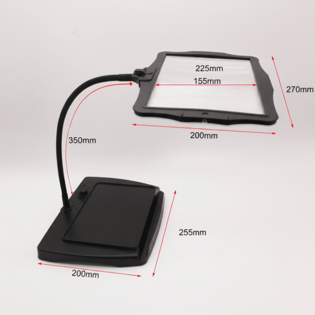 Illuminated Magnifying Glass for Detailed Tasks