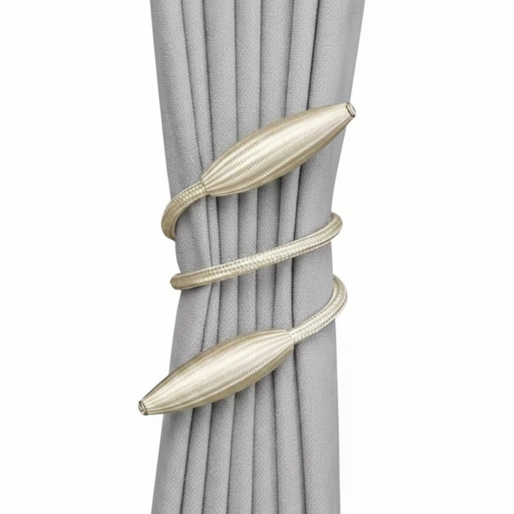 Flexible Aluminum Curtain Holder | Tool-Free | Fabric-Friendly