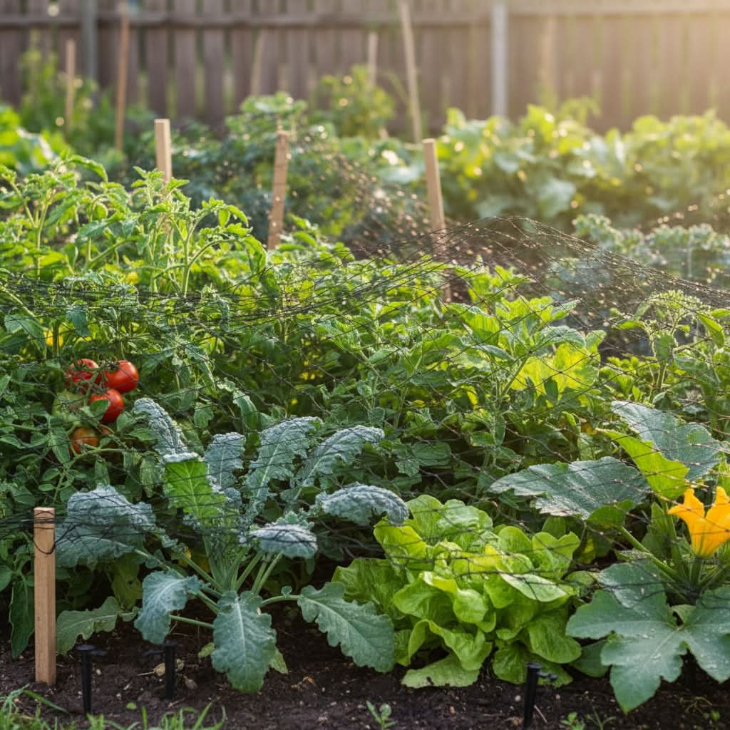 Garden and Orchard Protective Netting for Plants and Crops
