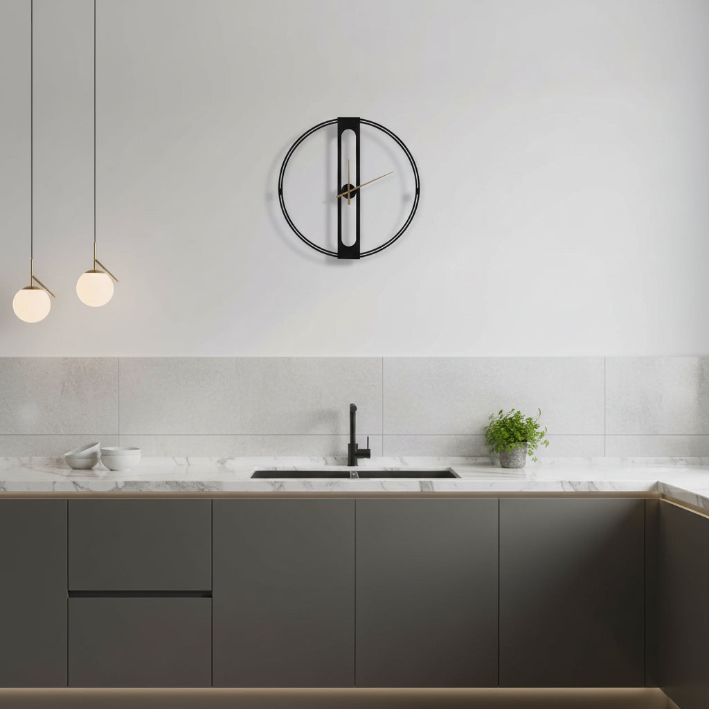 Timeless Elegance – 50CM Contemporary Metal Wall Clock