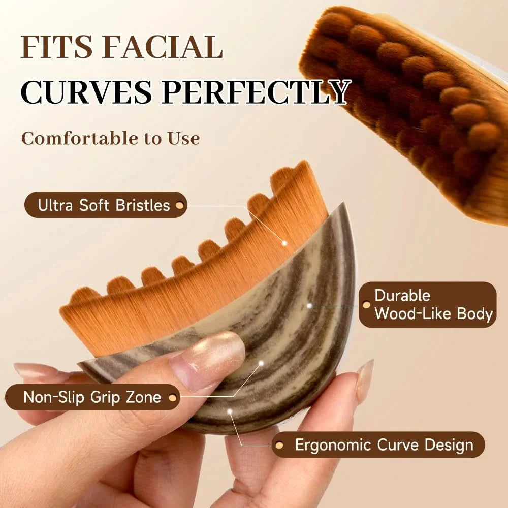 Portable Facial Sculpting Brush for Lymphatic Drainage