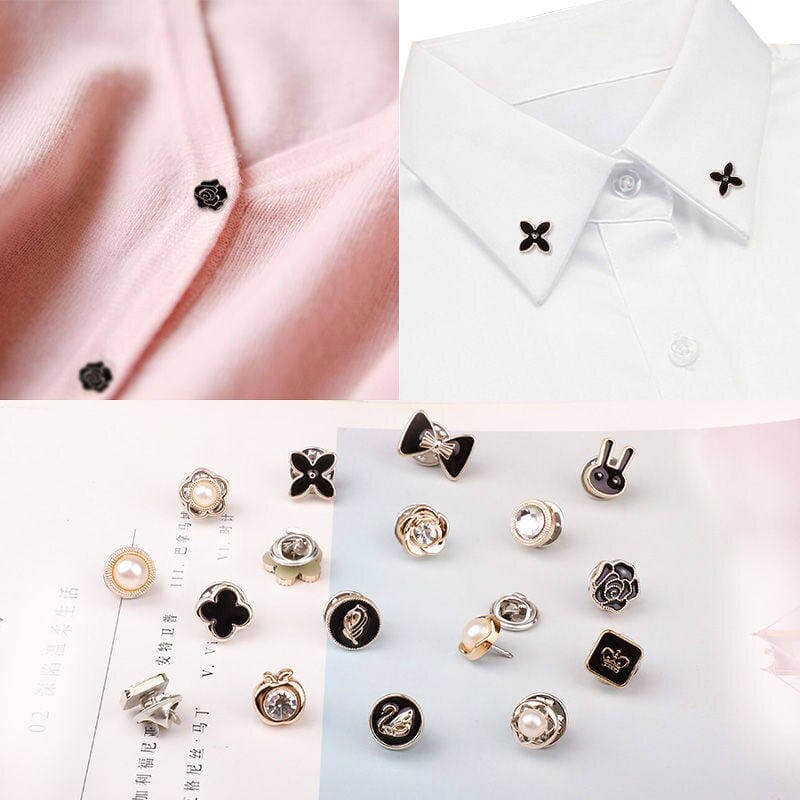 Metal Buttons with Crystal | Rose Gold Snap Fasteners | DIY Sewing