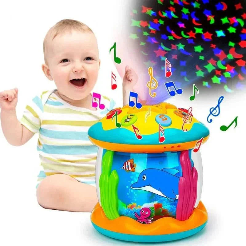 Interactive Light & Sound Play Drum for Babies