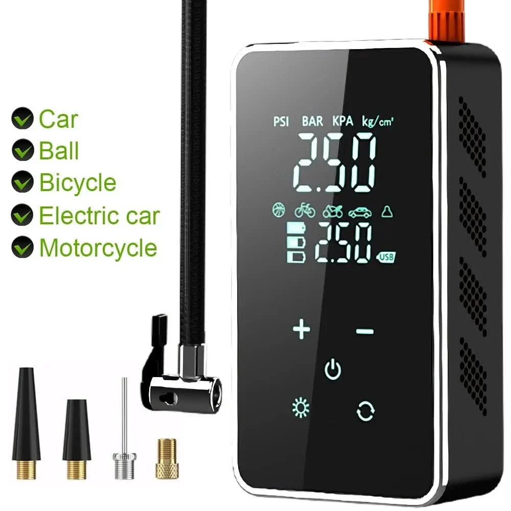 Compact Cordless Tire Inflator with Touchscreen Control – 150psi