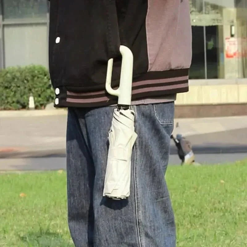 Smart Folding Umbrella with Wind Resistance and UV Shield