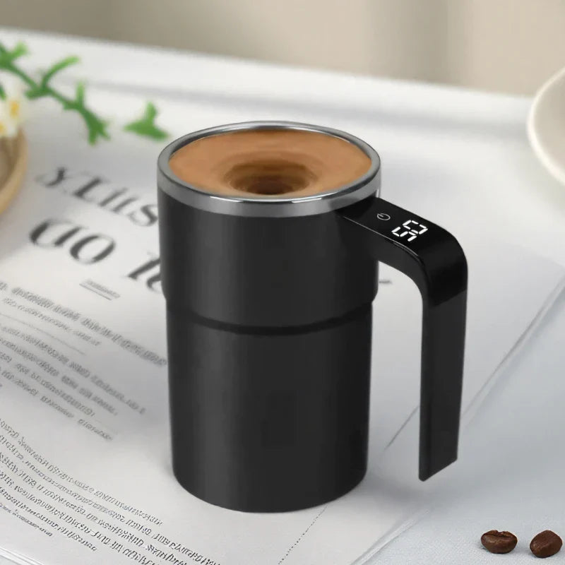 Smart Mixing Mug with LCD Display & USB Rechargeable Technology