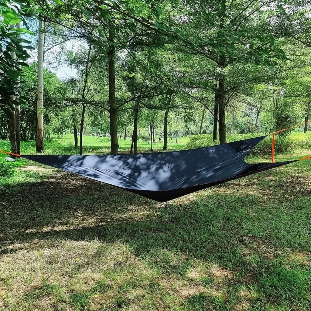 Outdoor Camping Hammock with Anti-Tip Feature - Triangle Shape