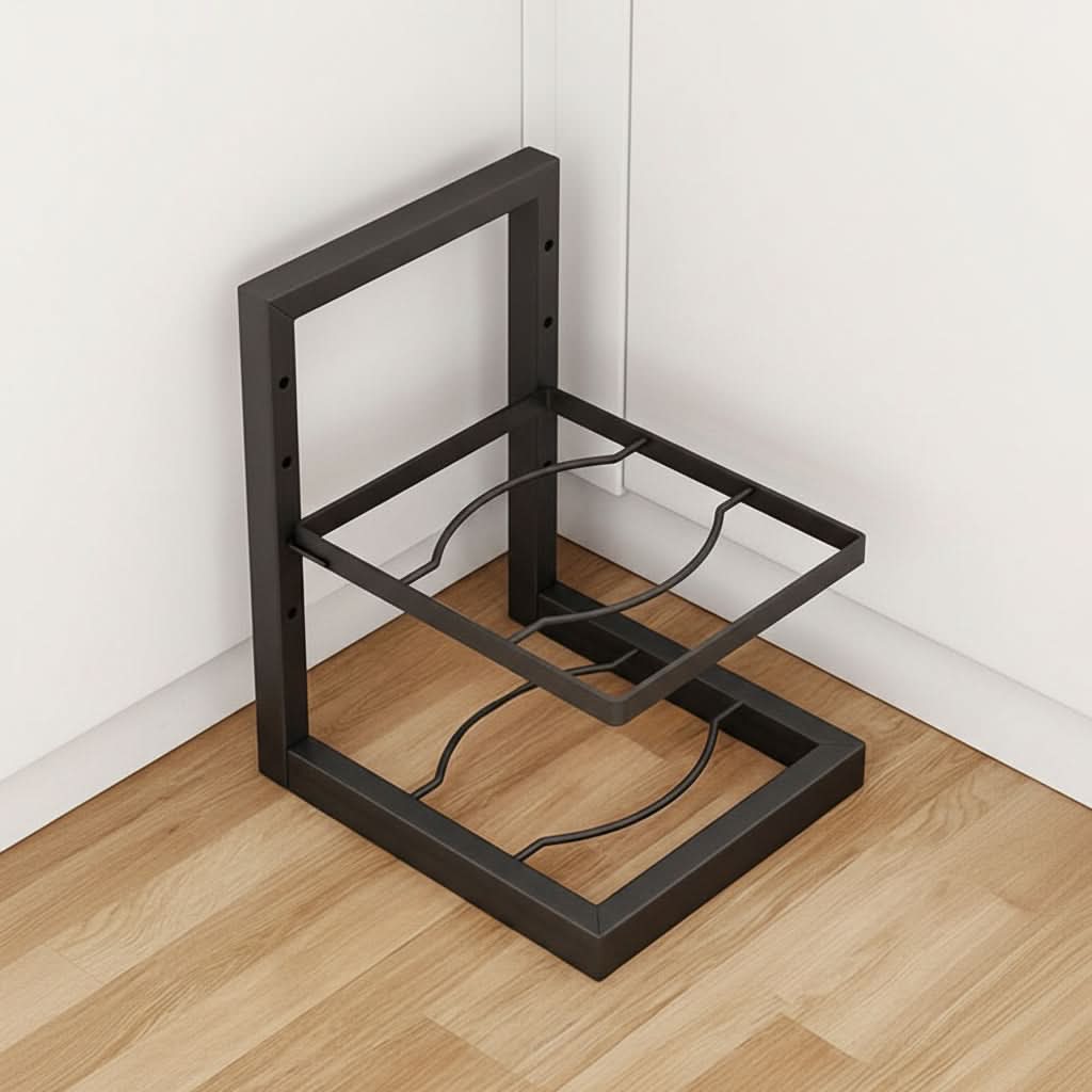 Adjustable Kitchen Shelf for Cookware and Frying Pans