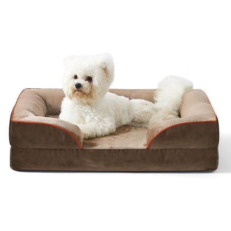 Luxury Canine Comfort Bed with Washable Velvet Cover