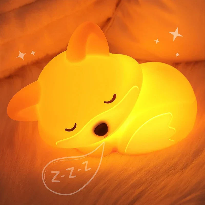 Cozy Glow Fox Night Light | Rechargeable & Dimmable | Perfect Gift