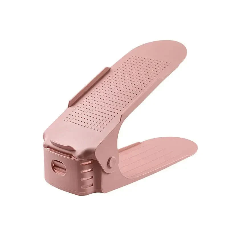 Space-Saving Shoe Organizer Set with Adjustable Stacking Design