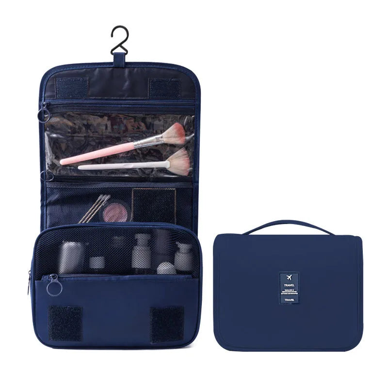 Travel Smart: All-in-One Toiletry Organizer with 6 Pockets